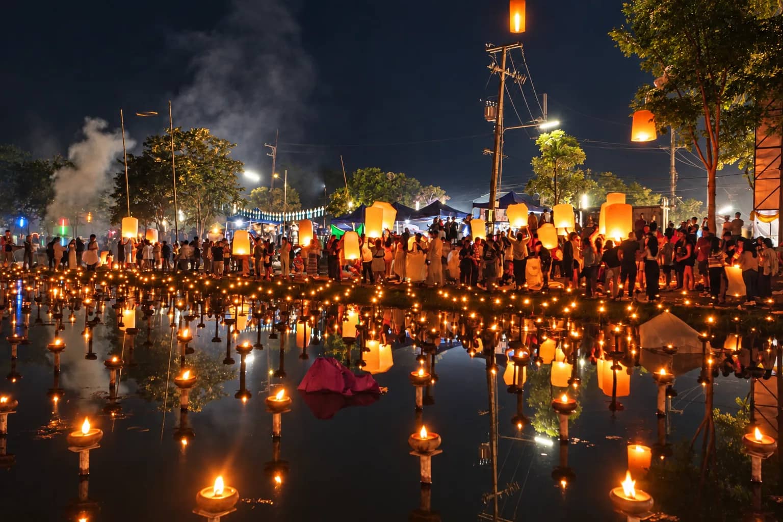 Lanna Lantern Festival Doi Saket 2026 - Yi Peng Sky Lantern Release with Transfer