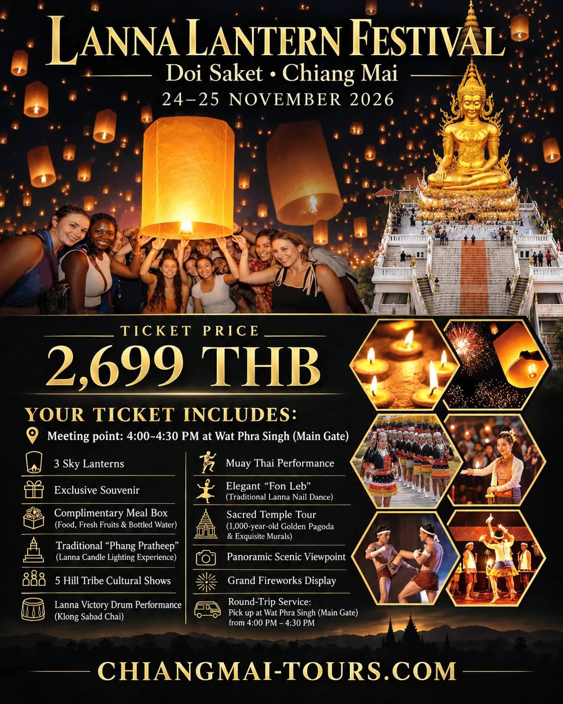 Lanna Lantern Festival Doi Saket 2026 - Yi Peng Sky Lantern Release with Transfer - photo 13
