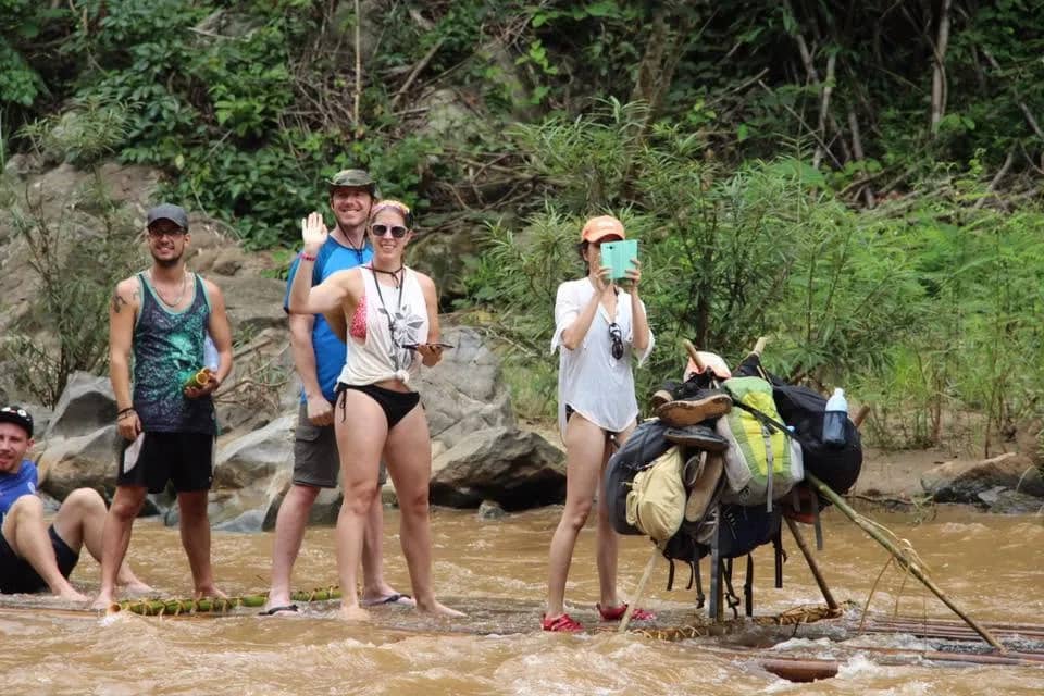 1 Day Trekking Waterfall & Bamboo Rafting - photo 4