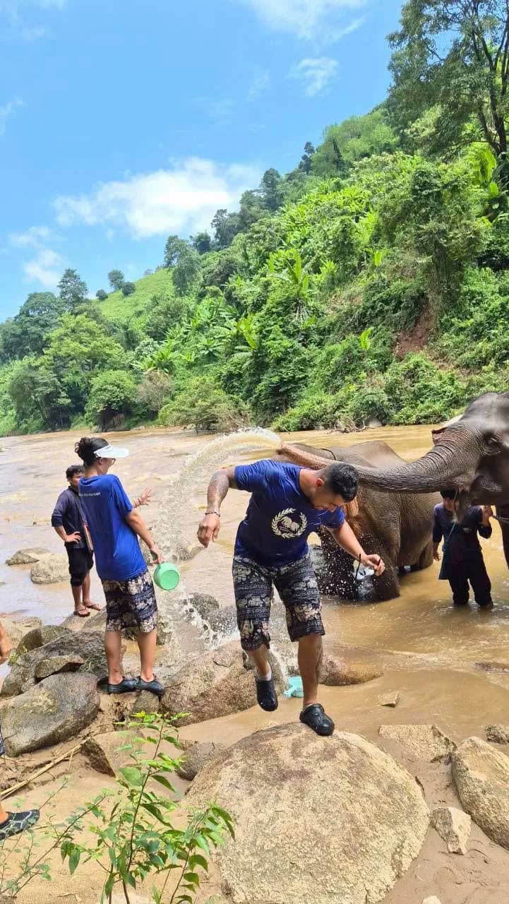 Elephant Care + Bamboo Rafting & Sticky Waterfall - photo 3
