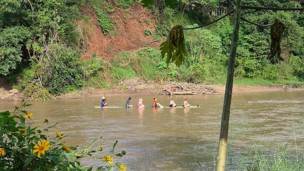 Elephant Care + Bamboo Rafting & Trek to Waterfall - photo 4