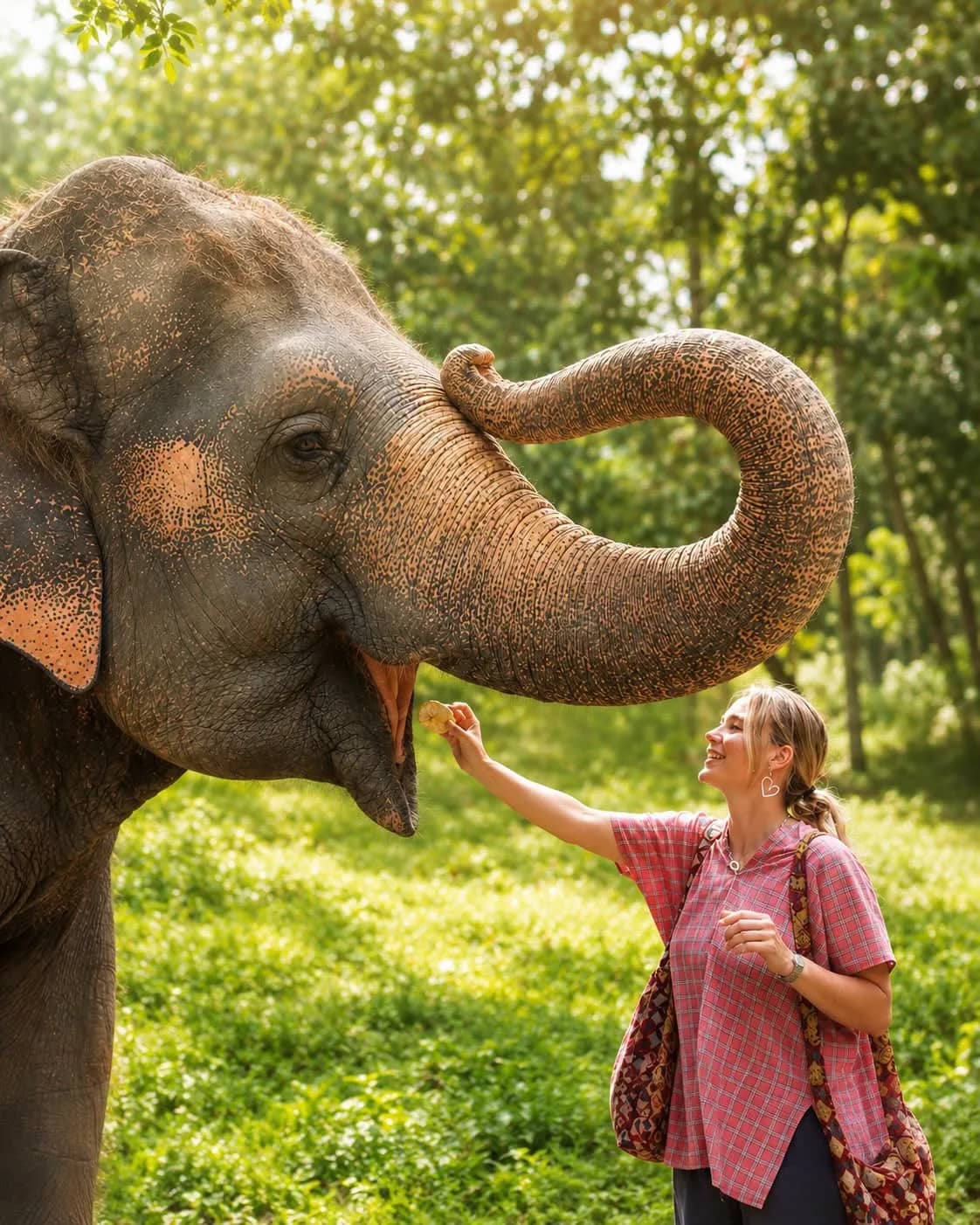 Elephant Greet & Feed