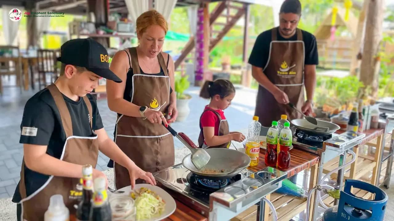 Elephant Observation & Authentic Thai Cooking Class
