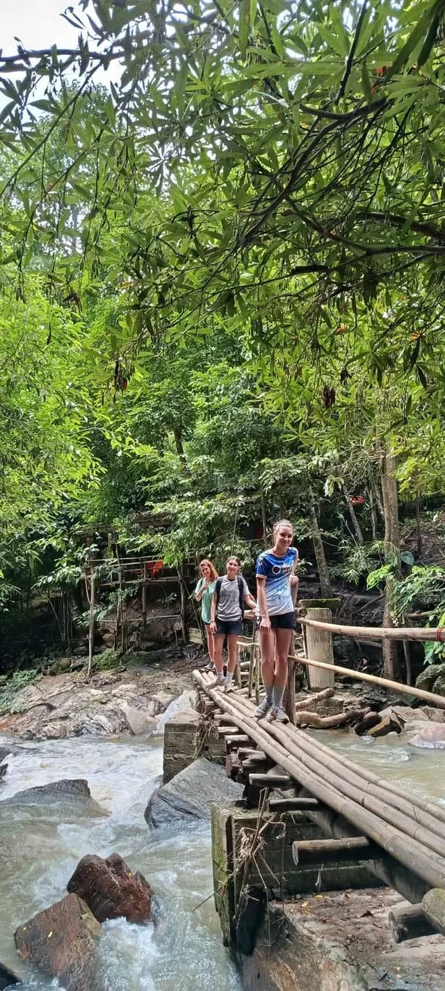 One Day Experience Elephant and Bamboo Rafting and Waterfall