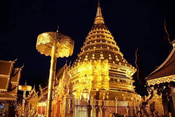 Wat Umong & Doi Suthep At Night - photo 2